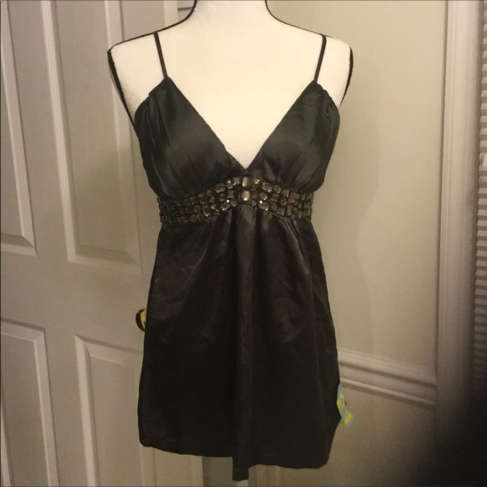 Olive FOREVER 21 Spaghetti Strap Tank Top